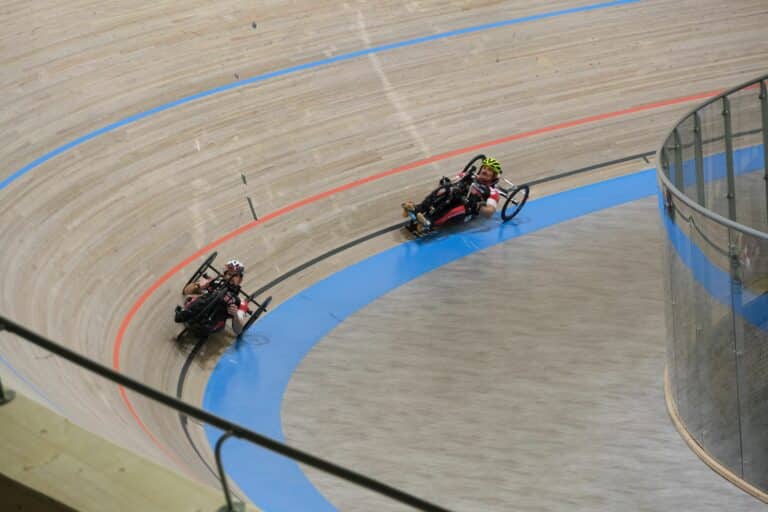 Le Handbike s’invite sur la piste Henri-Caresmel !